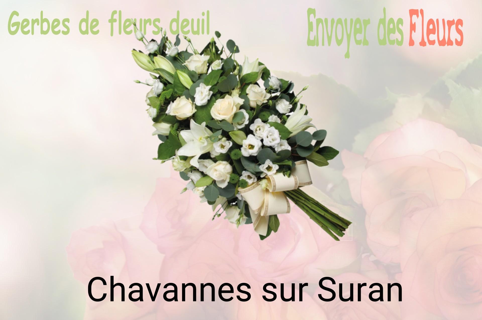 Gerbe de fleurs de deuil livrée à Chavannes-sur-Suran